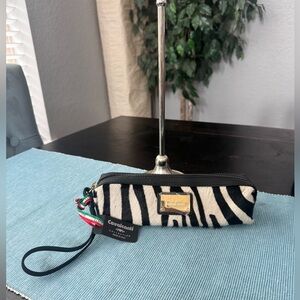 Cavallini Zebra Print Wristlet